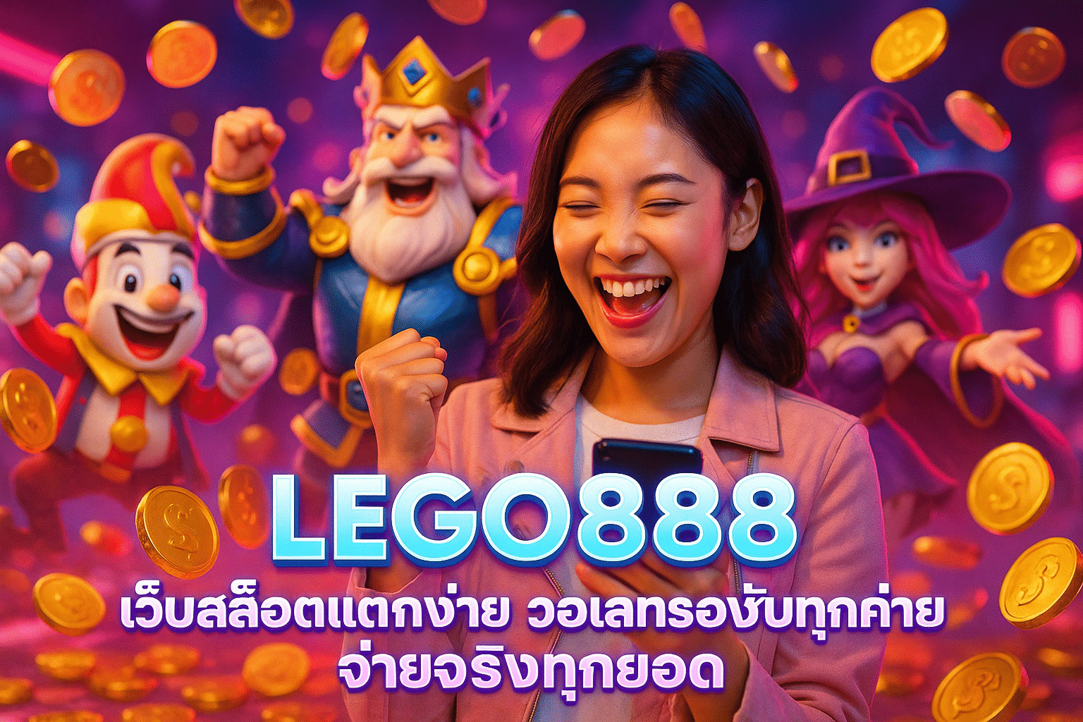 LEGO888 เว็บสล็อตแตกง่าย วอเลทรองรับทุกค่าย จ่ายจริงทุกยอด
