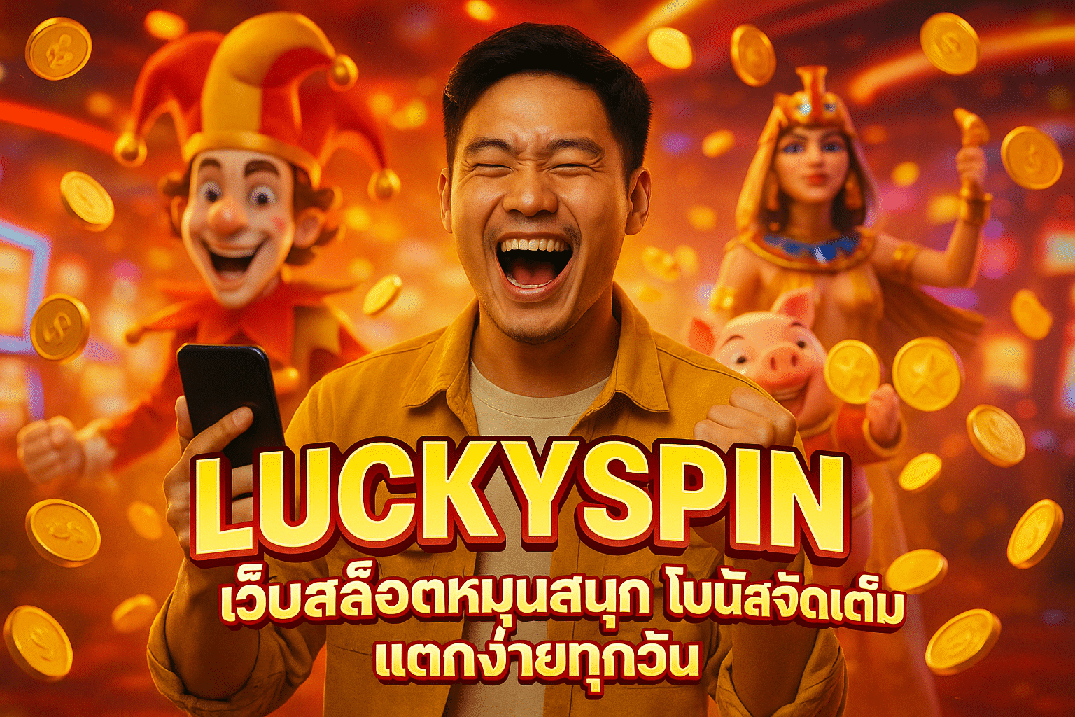 LUCKYSPIN เว็บสล็อตหมุนสนุก โบนัสจัดเต็ม แตกง่ายทุกวัน