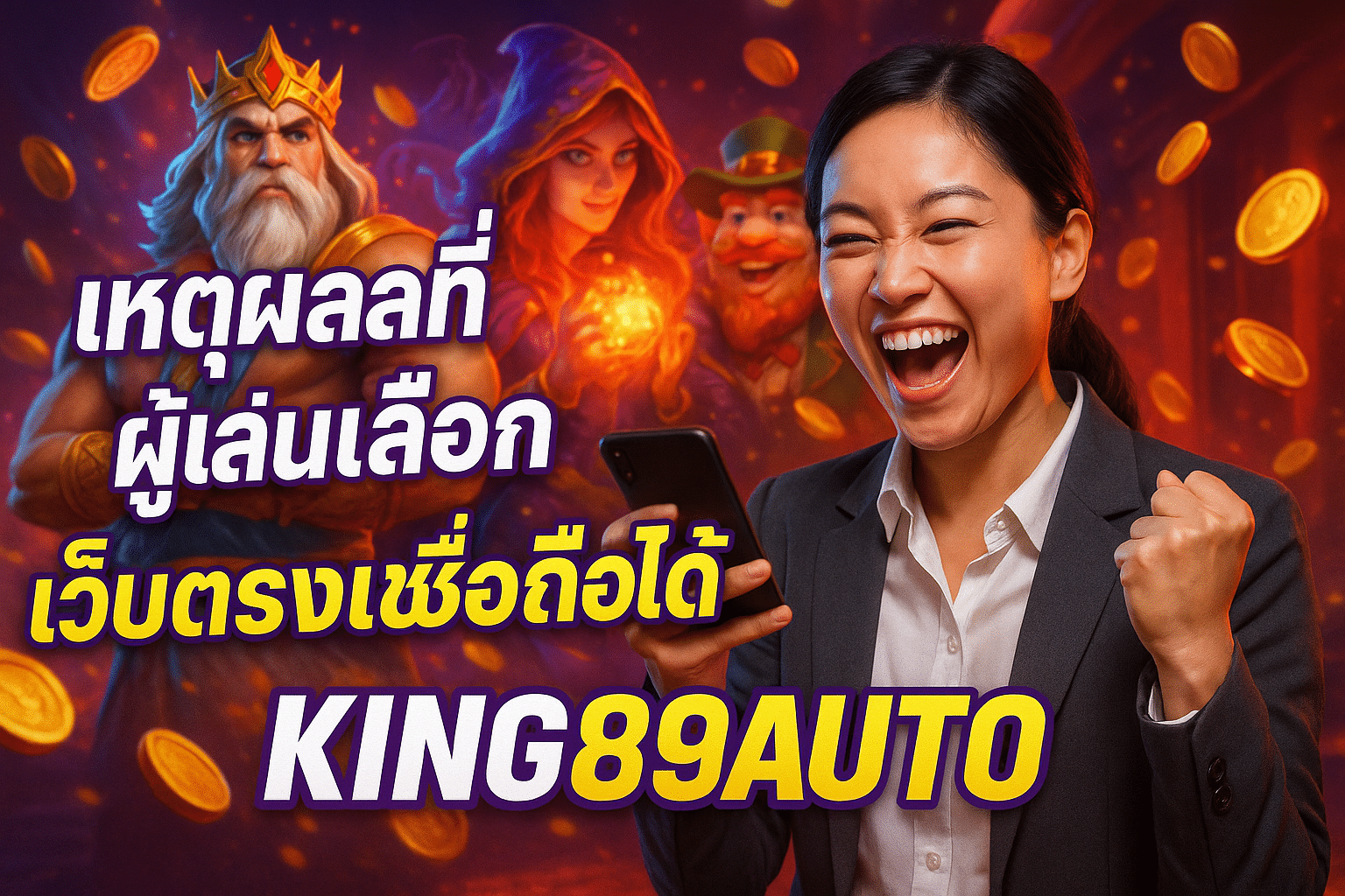 เหตุผลที่ผู้เล่นเลือก KING89AUTO เว็บตรงเชื่อถือได้