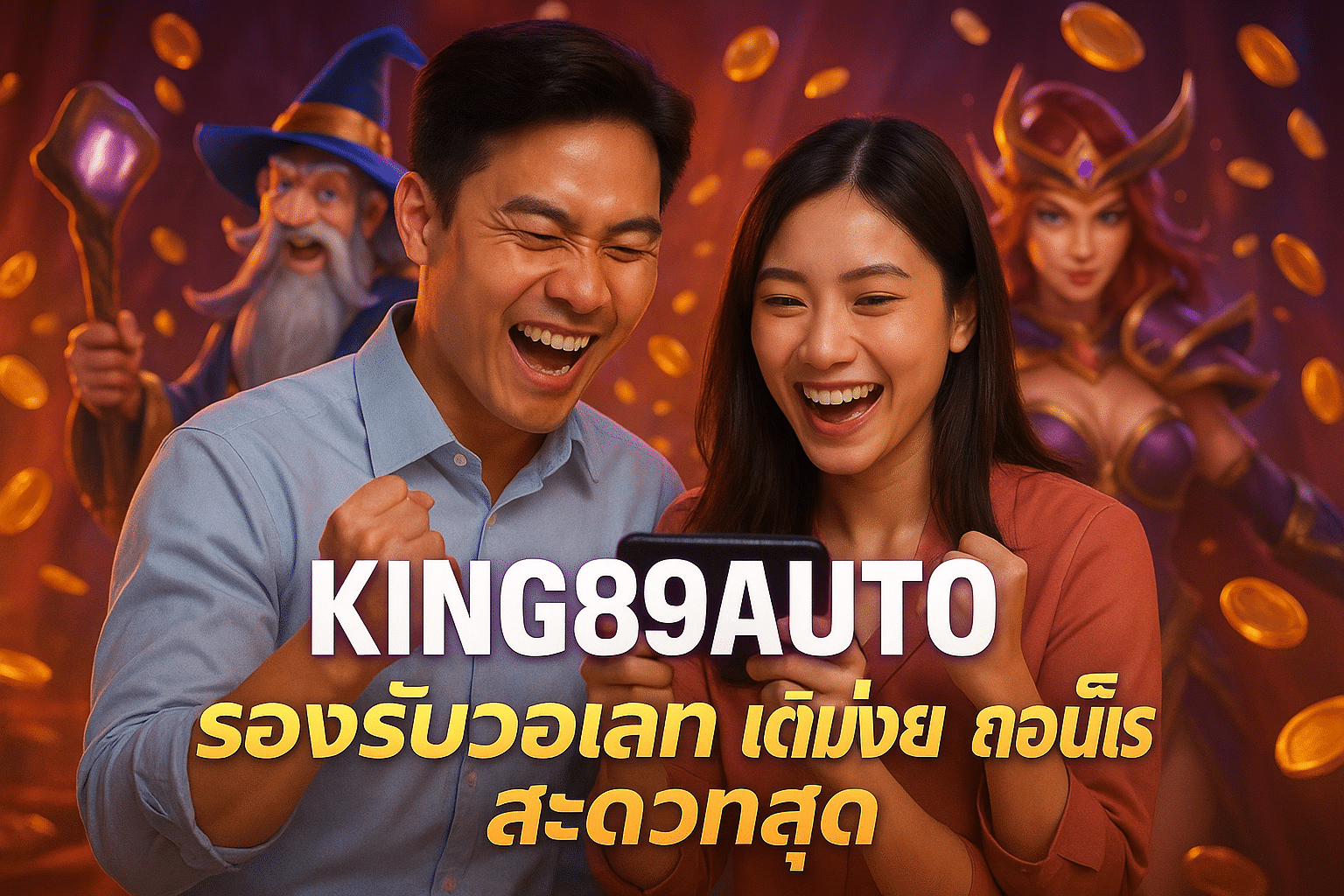 KING89AUTO รองรับวอเลท เติมง่าย ถอนเร็ว สะดวกสุด